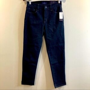 NYDJ Sz 4 NOT  YOUR DAUGHTERS JEANS Ankle Dark Wash Jeans NWT